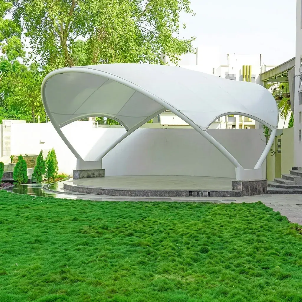 Real Tensile Structures in Pune installation by Ekra Decor